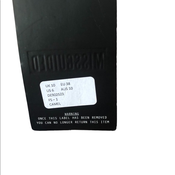 NWT Misguided Camel Mid Calf Bodycon Sleeveless Tank Dress size 6 - Picture 4 of 5